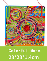 Big Size Animal Cube Puzzle Maze Toy Game Wood Magic Games Magnet for Children Adult Cube Puzzle Education Balance Magnetic Maze
