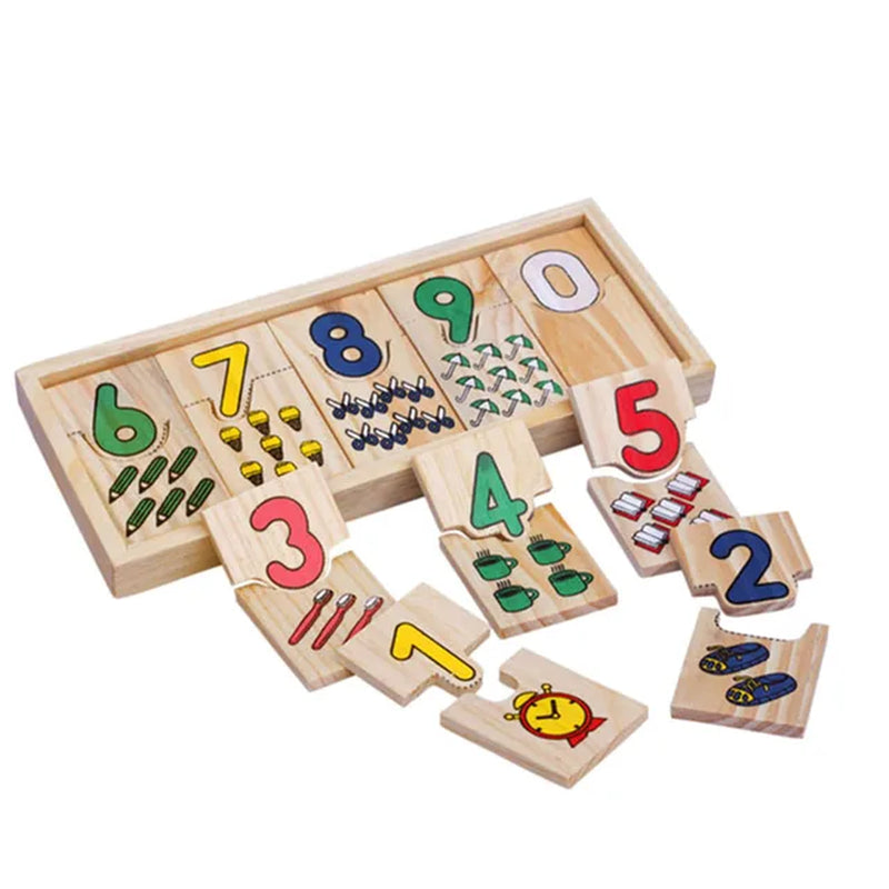 Hot Selling Baby Education Toys Montessori Box Digital Clock Math Toy Number Digital Counting Wood Stick Baby Kids Toy Gifts ZXH