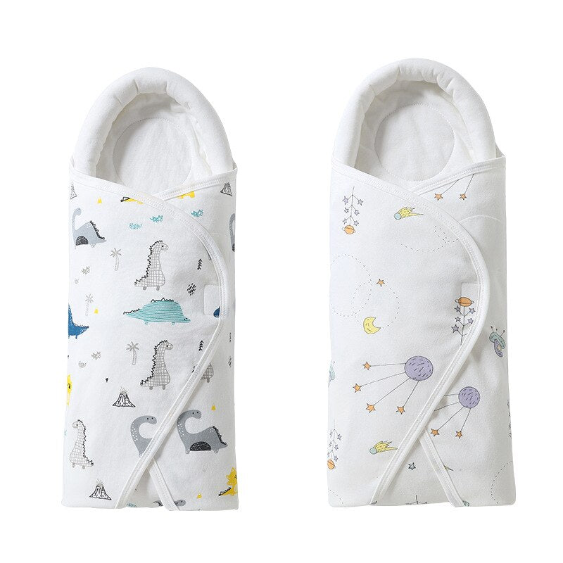 Newborn Baby Sleeping Bag Ultra-Soft Warm Blanket Pure Cotton Cocoon Infant Boys Girls Clothes Nursery Wrap Swaddle Bebe