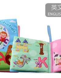 0-12Monthes Baby Cloth Book Fruits Animals Cognize Puzzle Book Infant Kids Early Learning Educational Fabric Books Toys игрушк
