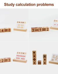 Romboss 16PCS Numbers Magnetic Wooden Blocks Math Digital Toy Preschool Montessori Educational Toys 2024 Kids Birthday Gifts
