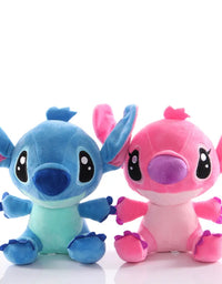 20cm Disney Lilo and Stitch Couple Style Plush Toy Cartoon Stitch Stuffed Plush Dolls Pendant Girl Toys Kids Xmas Birthday Gift
