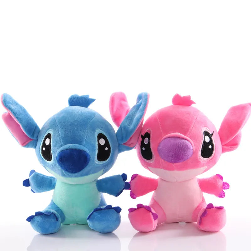 20cm Disney Lilo and Stitch Couple Style Plush Toy Cartoon Stitch Stuffed Plush Dolls Pendant Girl Toys Kids Xmas Birthday Gift