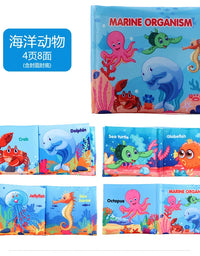 0-12Monthes Baby Cloth Book Fruits Animals Cognize Puzzle Book Infant Kids Early Learning Educational Fabric Books Toys игрушк
