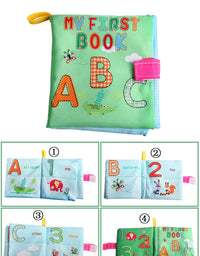 0-12Monthes Baby Cloth Book Fruits Animals Cognize Puzzle Book Infant Kids Early Learning Educational Fabric Books Toys игрушк
