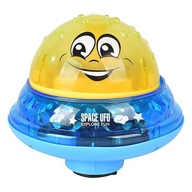 Baby Bath Toys Electric Inductive Water Spray Ball with Light Bathroom Bathtub Swimming Toys for Toddler Infant Children