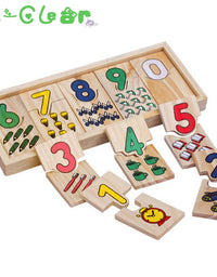 23*9*2cm Montessori Game Childhood Teaching Logarithmic Matching Plate Calculation Digital Mathematical Educational Toys
