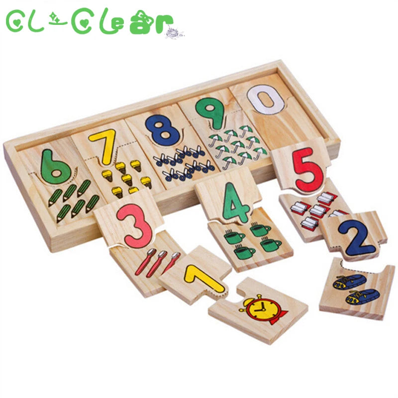 23*9*2cm Montessori Game Childhood Teaching Logarithmic Matching Plate Calculation Digital Mathematical Educational Toys