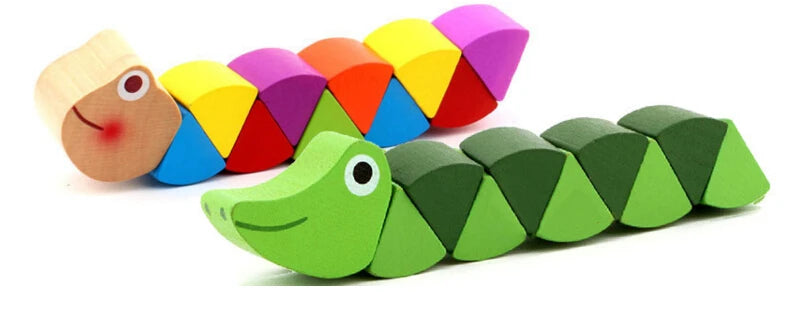 Caterpillar MG117 Variety color puzzle toy animal dolls color shilly insects