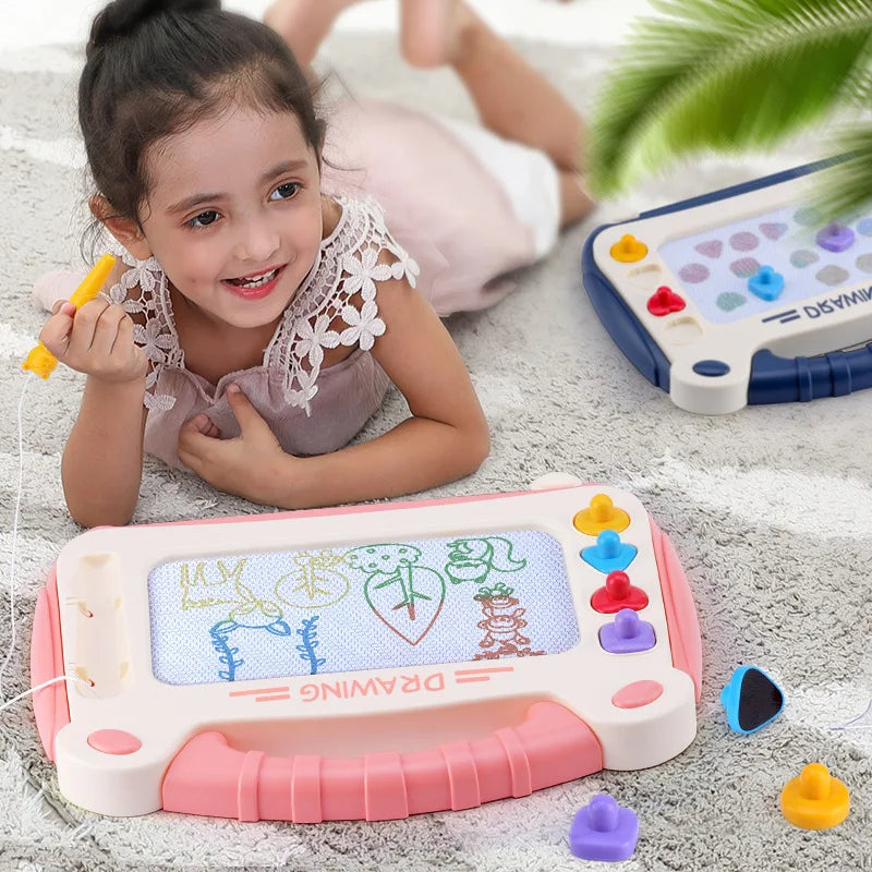 Children Drawing Tablet Magnetic Painting Board Learning Toys For Kids Writing Table Portable Graffiti Desk Educational Toy Gift