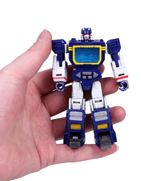 Mini Soundwave With Laserbeak Transformation MFT HS-03 HS03 Hot Soldiers G1 Pocket War Deformation Action Figure Robot Toy Gifts
