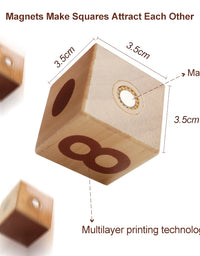 Romboss 16PCS Numbers Magnetic Wooden Blocks Math Digital Toy Preschool Montessori Educational Toys 2024 Kids Birthday Gifts
