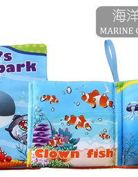 0-12Monthes Baby Cloth Book Fruits Animals Cognize Puzzle Book Infant Kids Early Learning Educational Fabric Books Toys игрушк
