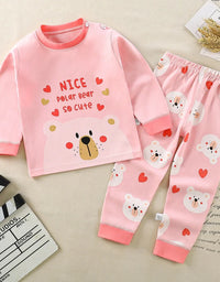 Kids Clothes Children Sets Children's Clothing Boys Girls CottonAutumn winter Clothing Pants Sleepwear Underwear Christmas Gift
