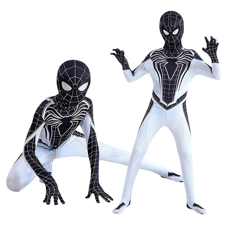 Negative Zone Spiderman Costume Superhero Spider Man Cosplay Bodysuit for Kids Zentai Halloween Spider Man Cosplay Jumpsuit