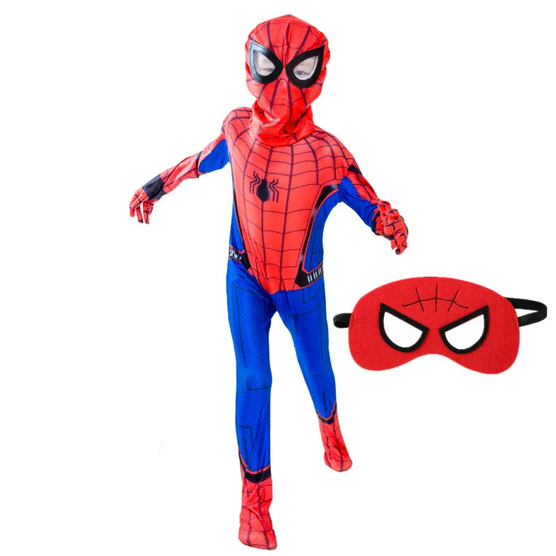 4-12Y Kids Superhero Cosplay Costume Child Halloween/Christmas/Prom Party Set Gift Kids Carnival Games Dress Up Costumes