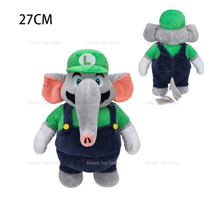 2 Styles New Mario Bros Plush Elephant Mario Elephant Luigi Stuffed Animal Doll Plushie Kids Gifts For Children Birthday