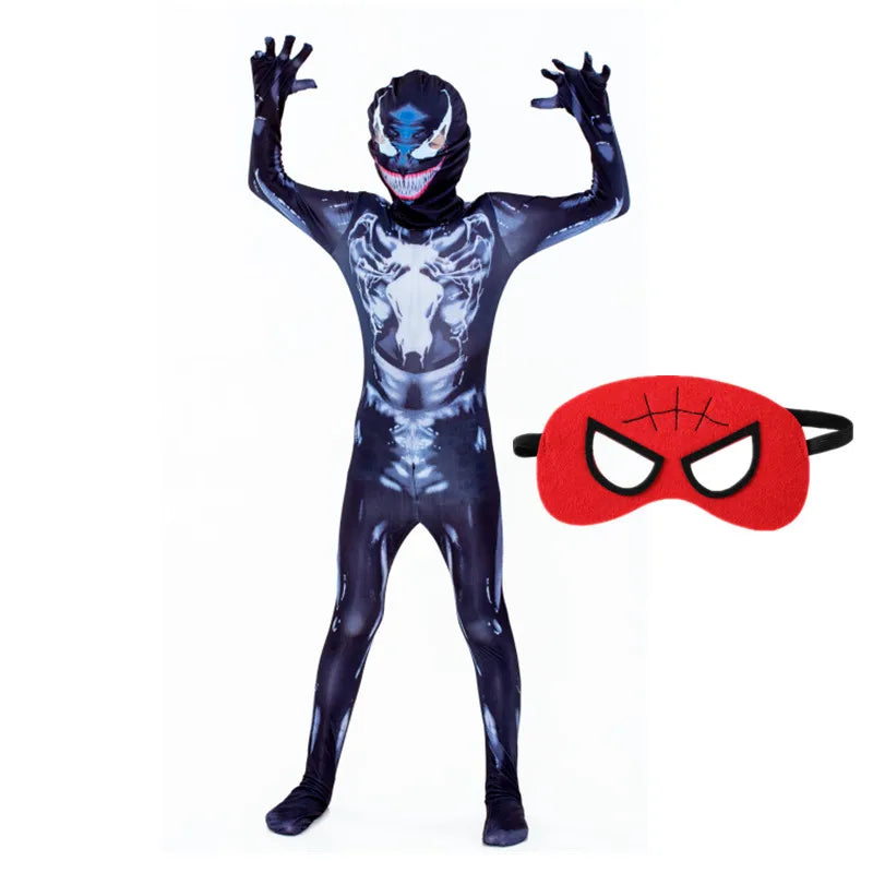 4-12Y Kids Superhero Cosplay Costume Child Halloween/Christmas/Prom Party Set Gift Kids Carnival Games Dress Up Costumes