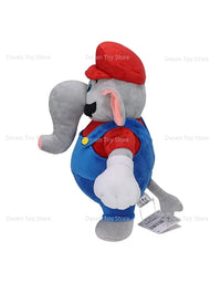 2 Styles New Mario Bros Plush Elephant Mario Elephant Luigi Stuffed Animal Doll Plushie Kids Gifts For Children Birthday
