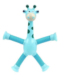 Children Suction Cup Toys Pop Tubes Stress Relief Telescopic Giraffe Hand Toys Sensory Bellows Toys Anti-stress Squeeze Toy
