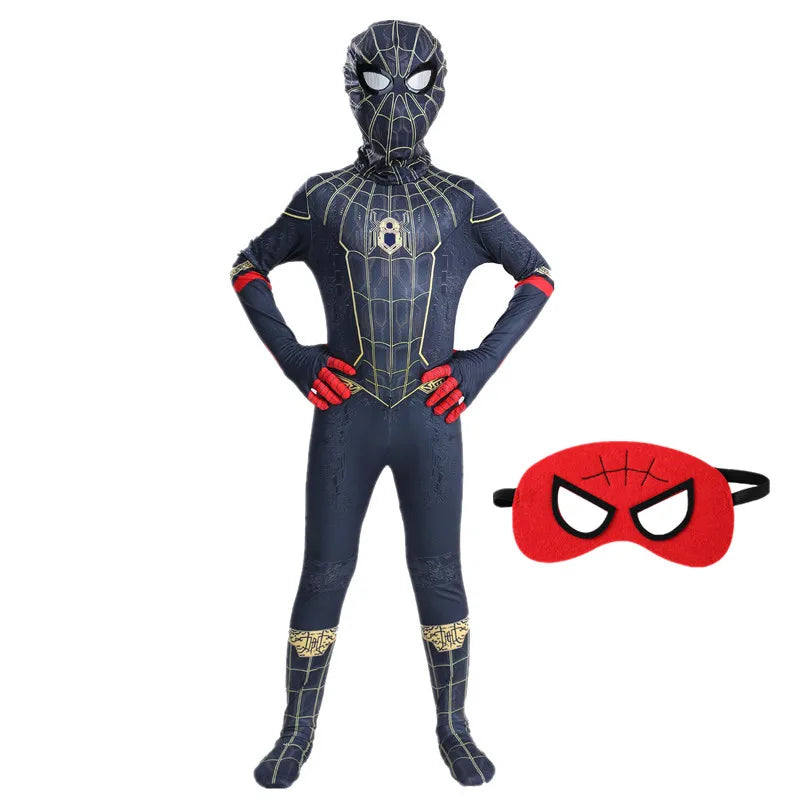 4-12Y Kids Superhero Cosplay Costume Child Halloween/Christmas/Prom Party Set Gift Kids Carnival Games Dress Up Costumes