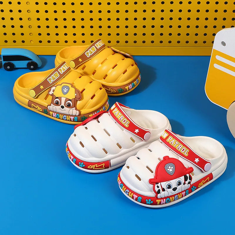 Paw Patrol Boys Girls Chase Rubble Skye Kids Non-slip Bathroom Slippers Cartoon Hole Shoes Baby Beach Shoes Kids Gifts