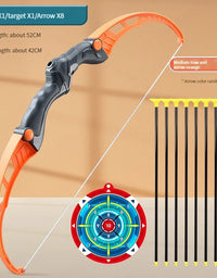 52cm Bow And Arrow Toy Set For Children Archery Practice Recurve Outdoor Sorts Shooting Toy with Target Boys Kids Gifts
