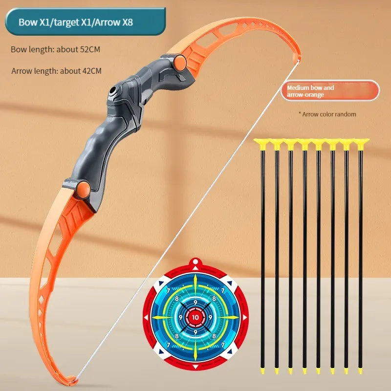 52cm Bow And Arrow Toy Set For Children Archery Practice Recurve Outdoor Sorts Shooting Toy with Target Boys Kids Gifts