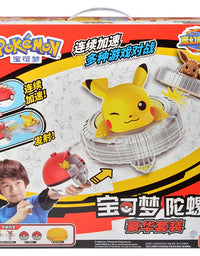 Original Pokemon Anime Pikachu Eevee Charmande Squirtle Mew Launchers Children Arena Action Figures Model Toys Gift
