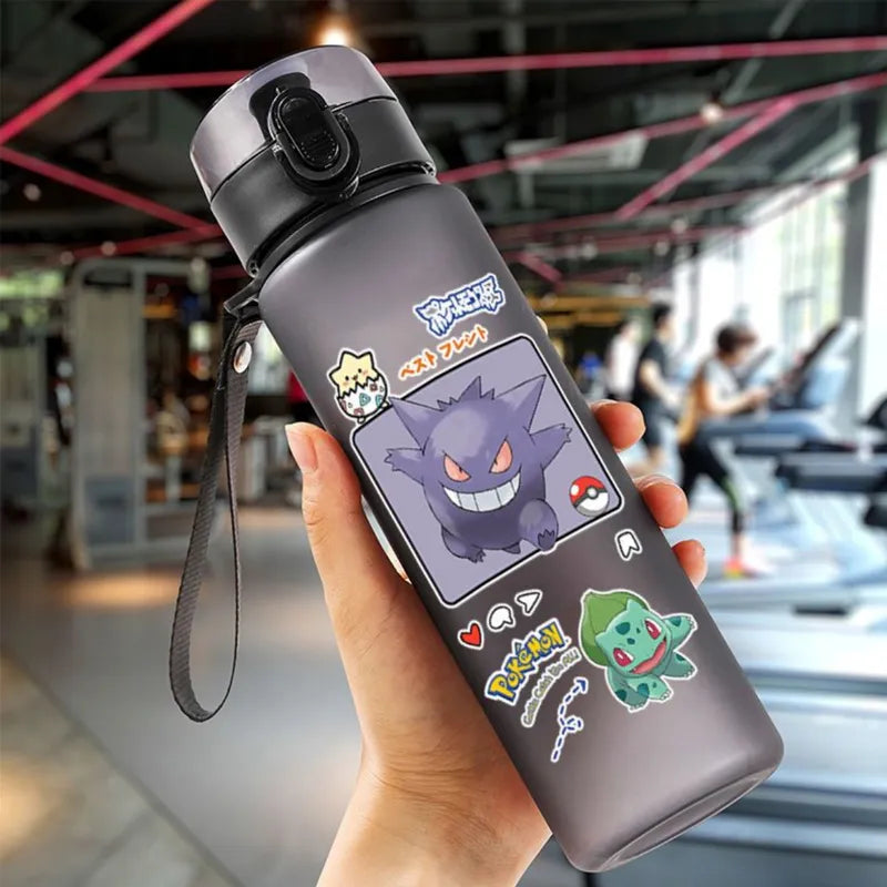 Pokemon 560ML Water Cup Anime Portable Children's Cute Pikachu Plastic Cartoon Outdoor Sports Large Capacity Water Bottle Gifts