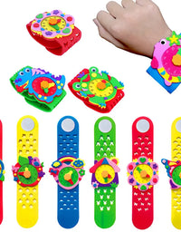 2/5/8pcs Kids DIY Watch 3D EVA Foam Craft Sticker Creative Watches Clock Handmade Material Children Learning Education Toys Gift
