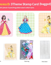 Painting Sticker DIY Craft Toys Kid Art Girls Poking Princess Dress/Animal Handmade Magical Children Gifts Poke Girl/Boy Gift
