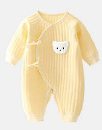 Boys Girls Bodysuit Newborn Onesie Clothes Cotton Toddler Home Wear  0-6M Thickened Spring and Autumn Clothing
