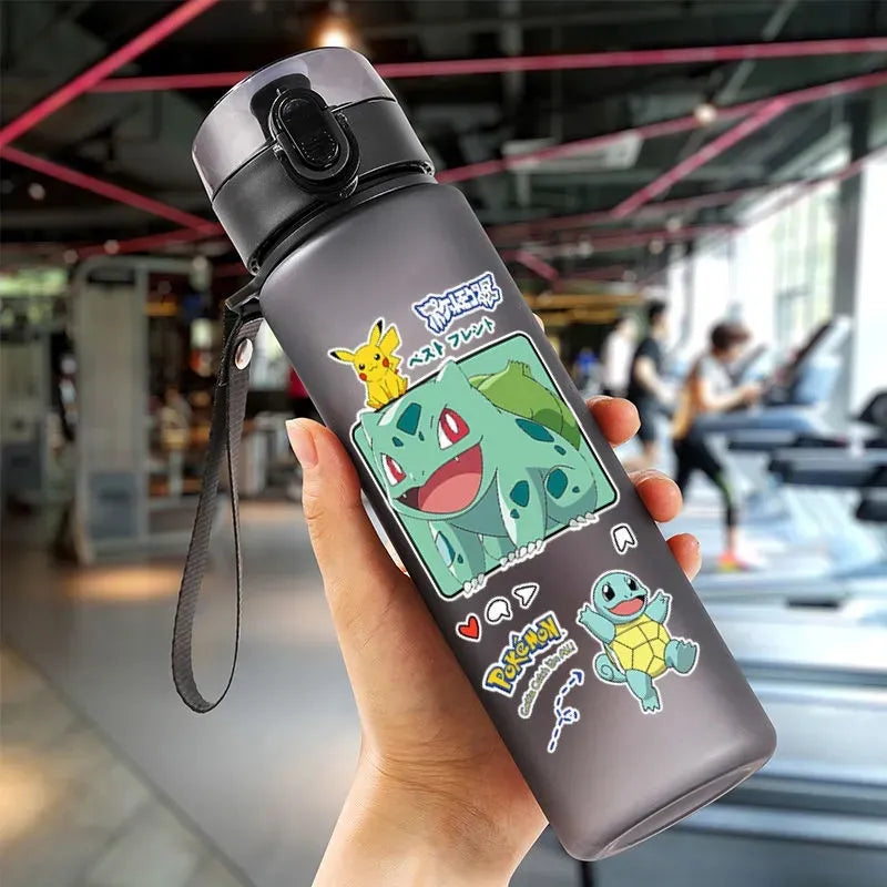 Pokemon 560ML Water Cup Anime Portable Children's Cute Pikachu Plastic Cartoon Outdoor Sports Large Capacity Water Bottle Gifts