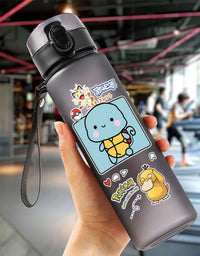 Pokemon 560ML Water Cup Anime Portable Children's Cute Pikachu Plastic Cartoon Outdoor Sports Large Capacity Water Bottle Gifts
