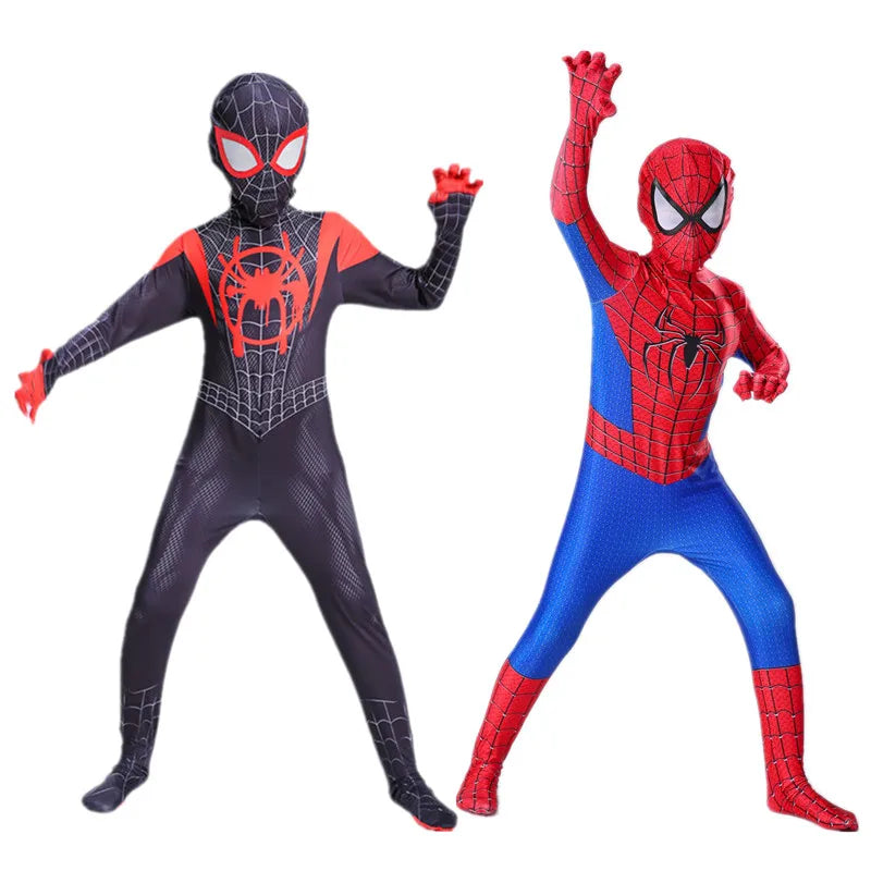 4-12Y Kids Superhero Cosplay Costume Child Halloween/Christmas/Prom Party Set Gift Kids Carnival Games Dress Up Costumes