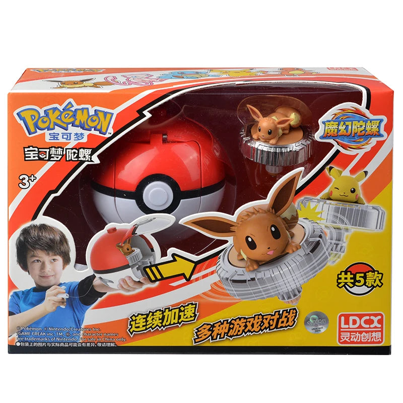 Original Pokemon Anime Pikachu Eevee Charmande Squirtle Mew Launchers Children Arena Action Figures Model Toys Gift