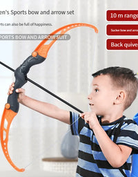 52cm Bow And Arrow Toy Set For Children Archery Practice Recurve Outdoor Sorts Shooting Toy with Target Boys Kids Gifts
