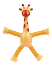 Children Suction Cup Toys Pop Tubes Stress Relief Telescopic Giraffe Hand Toys Sensory Bellows Toys Anti-stress Squeeze Toy
