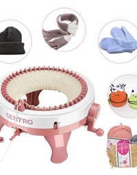 48/22 Needles Knitting Machine DIY Hand Knitting Machine Sweater Knitting Board Rotating Double Knit Loom Machine Kit For Kids
