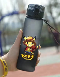 Pokemon 560ML Water Cup Anime Portable Children's Cute Pikachu Plastic Cartoon Outdoor Sports Large Capacity Water Bottle Gifts
