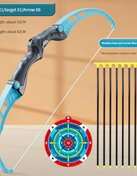 52cm Bow And Arrow Toy Set For Children Archery Practice Recurve Outdoor Sorts Shooting Toy with Target Boys Kids Gifts
