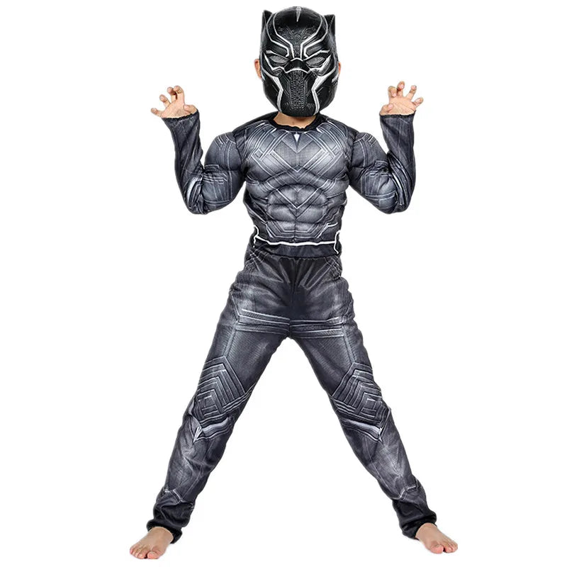 4-12Y Kids Superhero Cosplay Costume Child Halloween/Christmas/Prom Party Set Gift Kids Carnival Games Dress Up Costumes