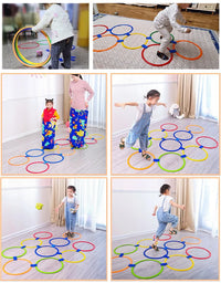 5PCS Children Outdoor Jumping Ring Kindergarten Children Sports Training Teaching Aids Kids Early Sport Educational Toys Games
