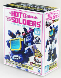 Mini Soundwave With Laserbeak Transformation MFT HS-03 HS03 Hot Soldiers G1 Pocket War Deformation Action Figure Robot Toy Gifts
