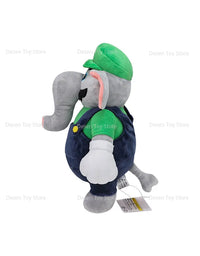 2 Styles New Mario Bros Plush Elephant Mario Elephant Luigi Stuffed Animal Doll Plushie Kids Gifts For Children Birthday
