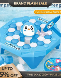 Save Penguin On Ice Game.Mini Size Penguin Trap Break Ice Activate Family Party Ice Breaking Kids Puzzle Table Knock Block
