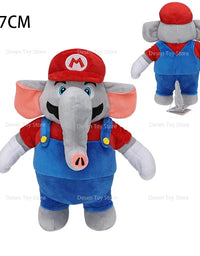 2 Styles New Mario Bros Plush Elephant Mario Elephant Luigi Stuffed Animal Doll Plushie Kids Gifts For Children Birthday
