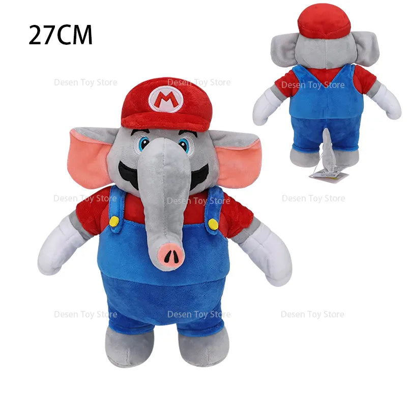 2 Styles New Mario Bros Plush Elephant Mario Elephant Luigi Stuffed Animal Doll Plushie Kids Gifts For Children Birthday