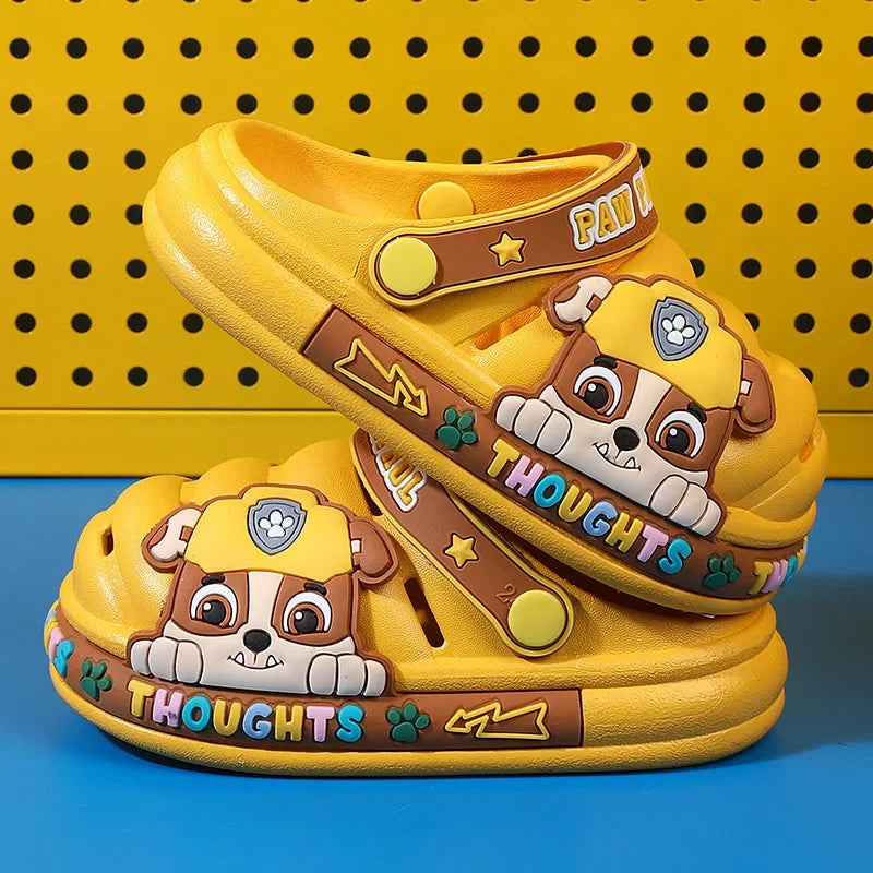 Paw Patrol Boys Girls Chase Rubble Skye Kids Non-slip Bathroom Slippers Cartoon Hole Shoes Baby Beach Shoes Kids Gifts